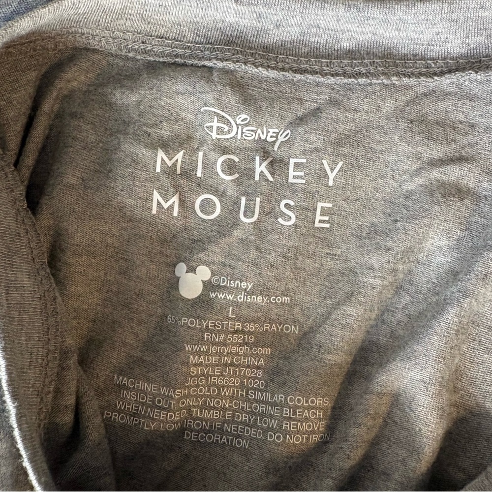 Disney Gray Mickey Mouse Tee - Picture 3 of 3